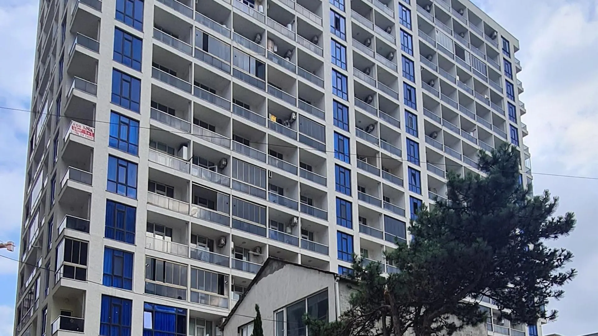 Panoramic #1 Sea Mountain View 1Br Apartment Living Room, Balcony, Kitchen 바투미